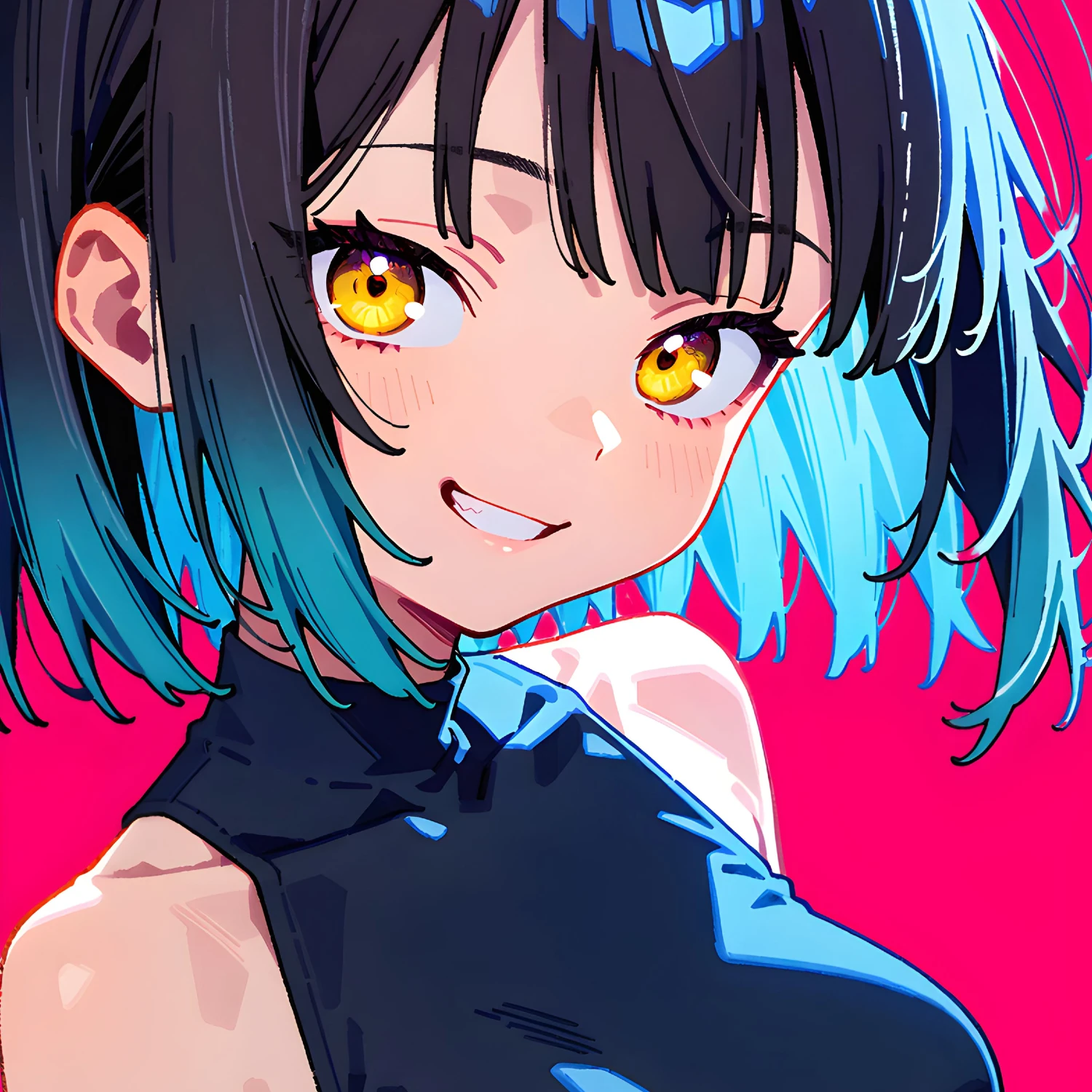 KiraRem smiling over her shoulder