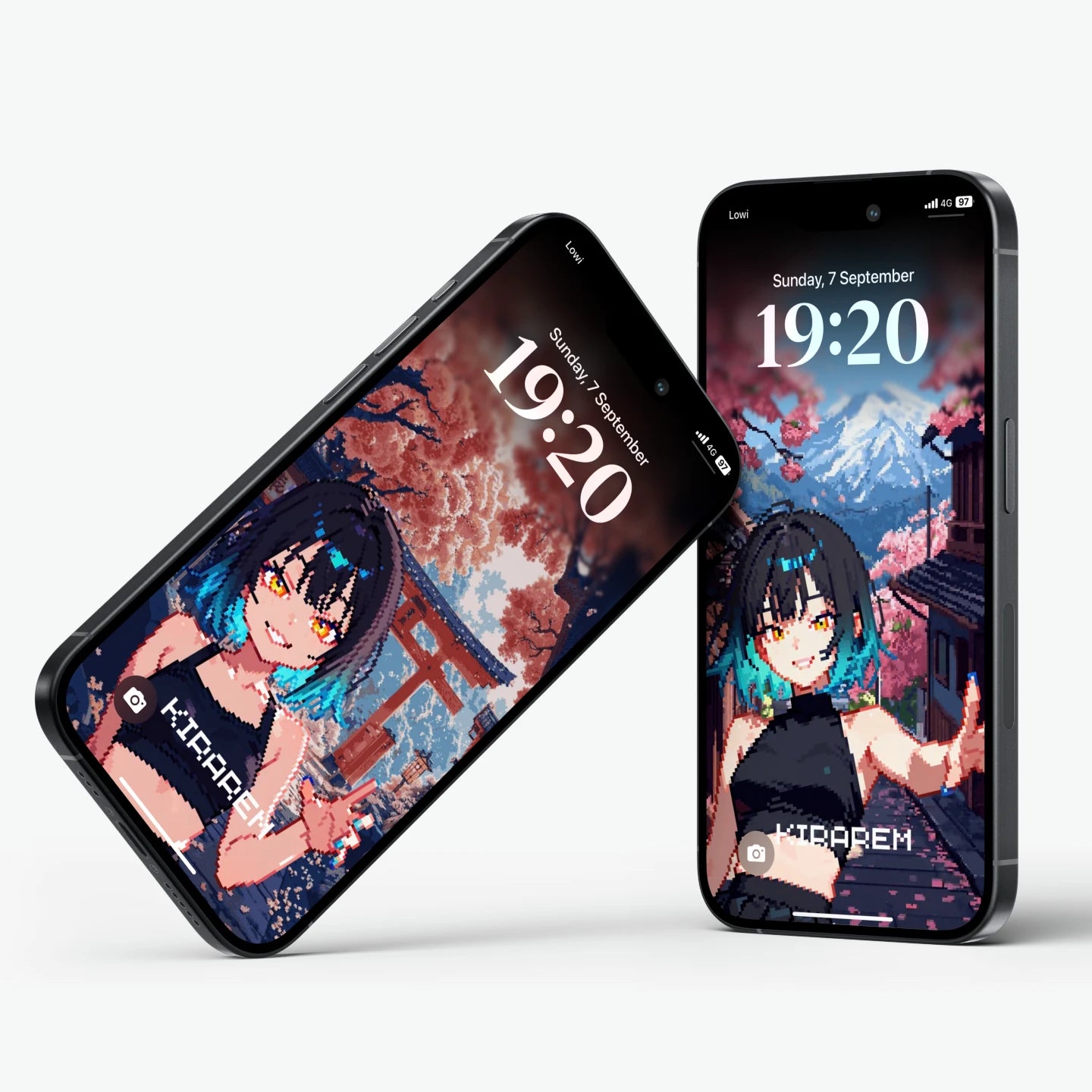 KiraRem "Pixel Paradise" 📱 5 Wallpapers Pack