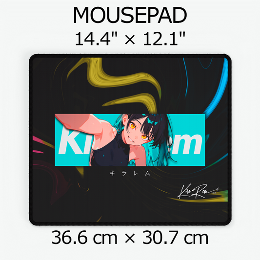 Tapete de escritorio para juegos KiraRem Cyan - Edición VTuber